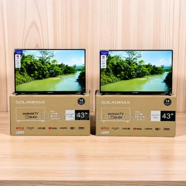 Low Prices Solarmax 43 Inch Smart Android Digital QLED TVs