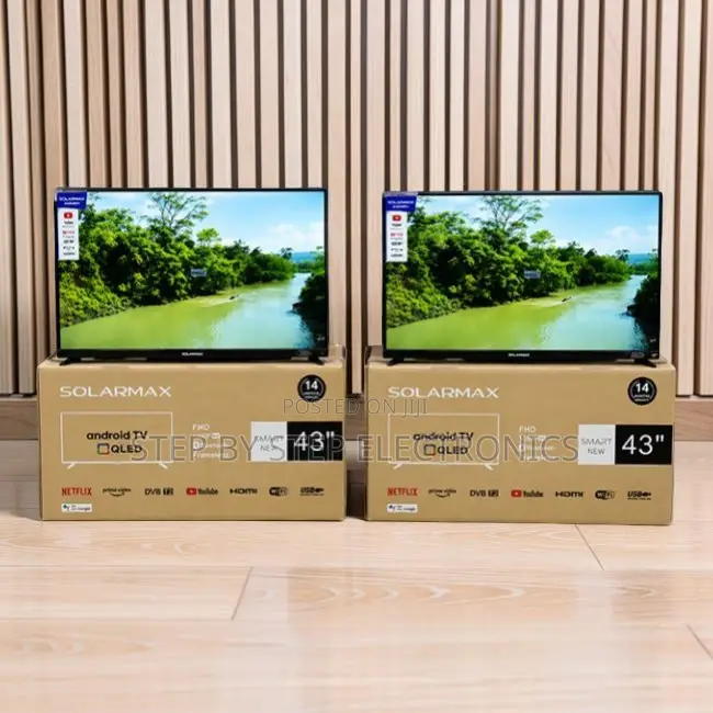 Best Prices Solarmax 43 Inch Smart Android Digital QLED TVs