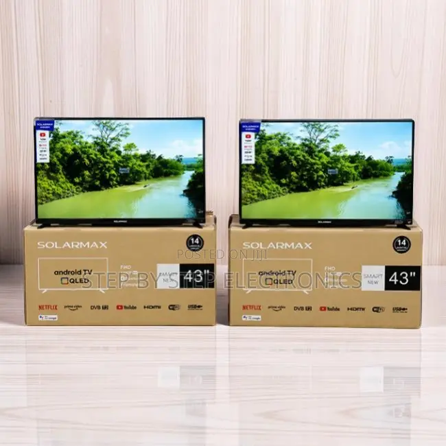 Best Prices Solarmax 43 Inch Smart Android Digital QLED TVs