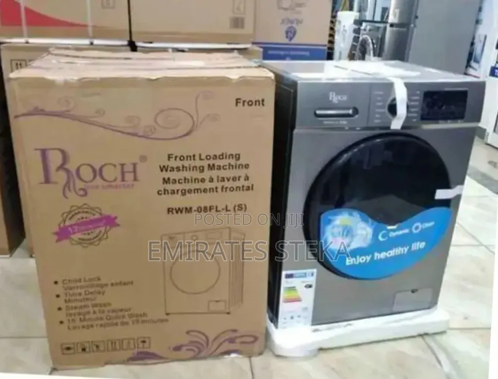 Roch 8kgs Washing Machine Front Load Washing Machine