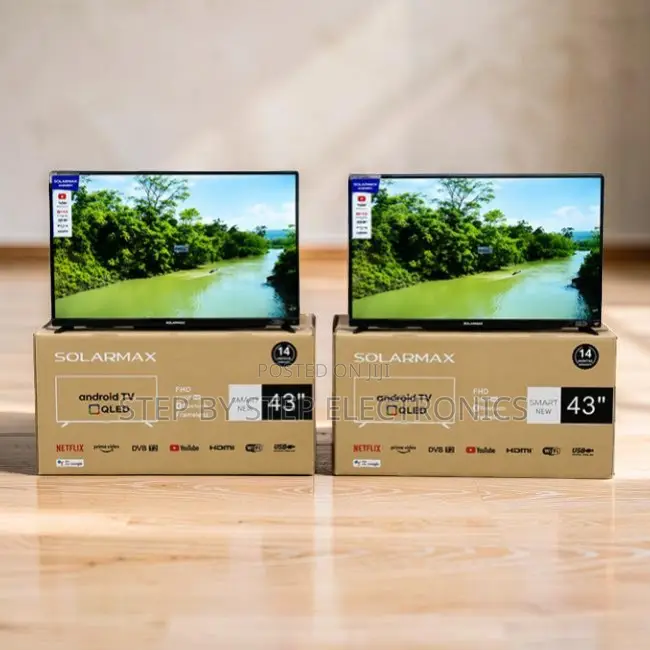 Trade Prices Solarmax 43 Inch Smart Android Digital QLED TVs