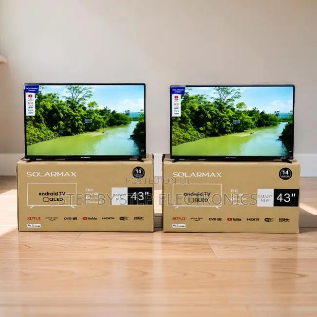 Factory Deals Solarmax 43 Inch Smart Android Digital QLED TVs