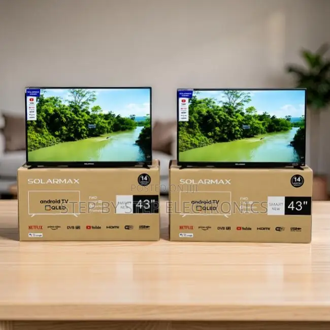 Factory Deals Solarmax 43 Inch Smart Android Digital QLED TVs