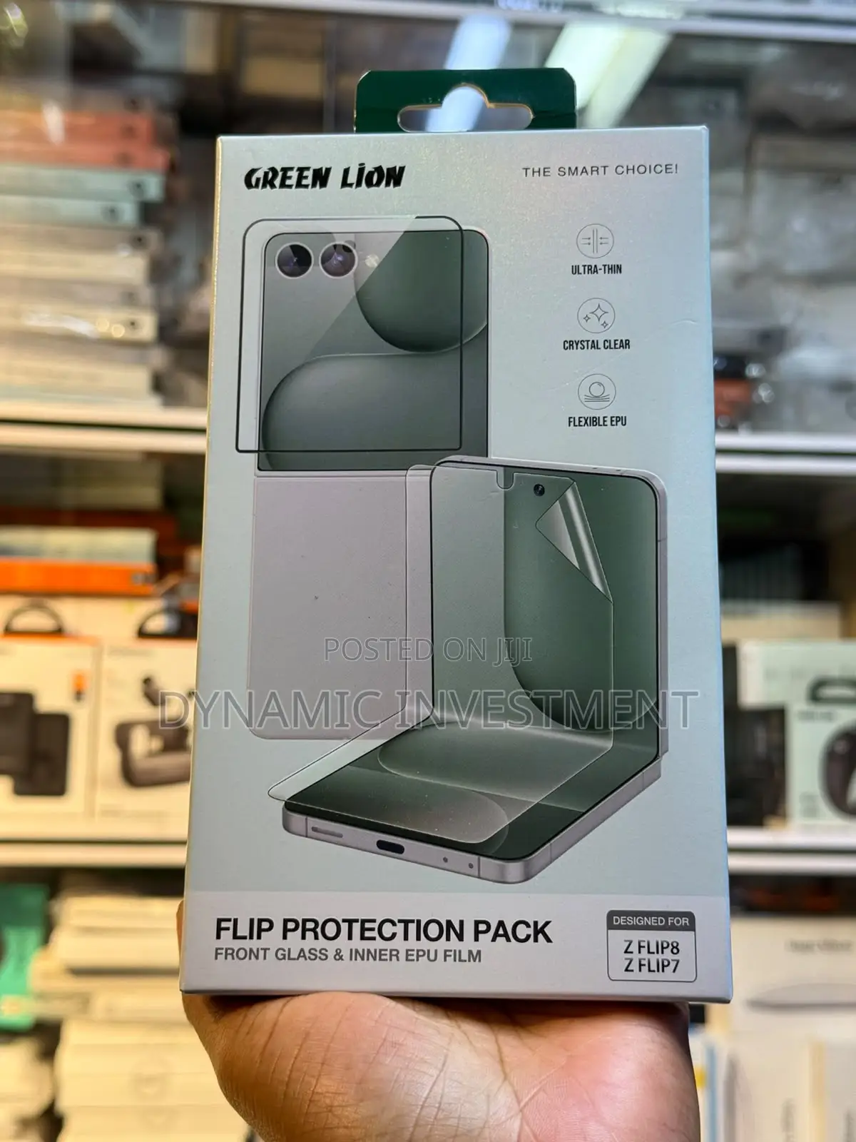 Samsung Galaxy Z Flip 7 Front Glass and Inner Epu Screen Protector