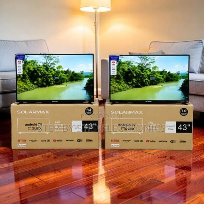 Wholesale Deals Solarmax 43 Inch Smart Android Digital QLED TVs
