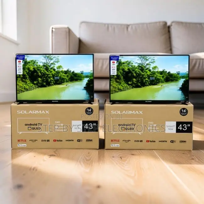 Wholesale Deals Solarmax 43 Inch Smart Android Digital QLED TVs