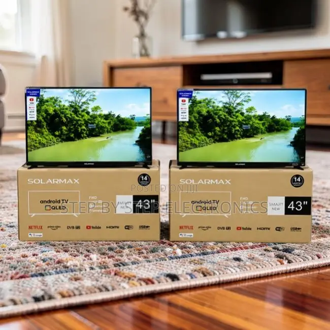 Budget Prices Solarmax 43 Inch Smart Android Digital QLED TVs