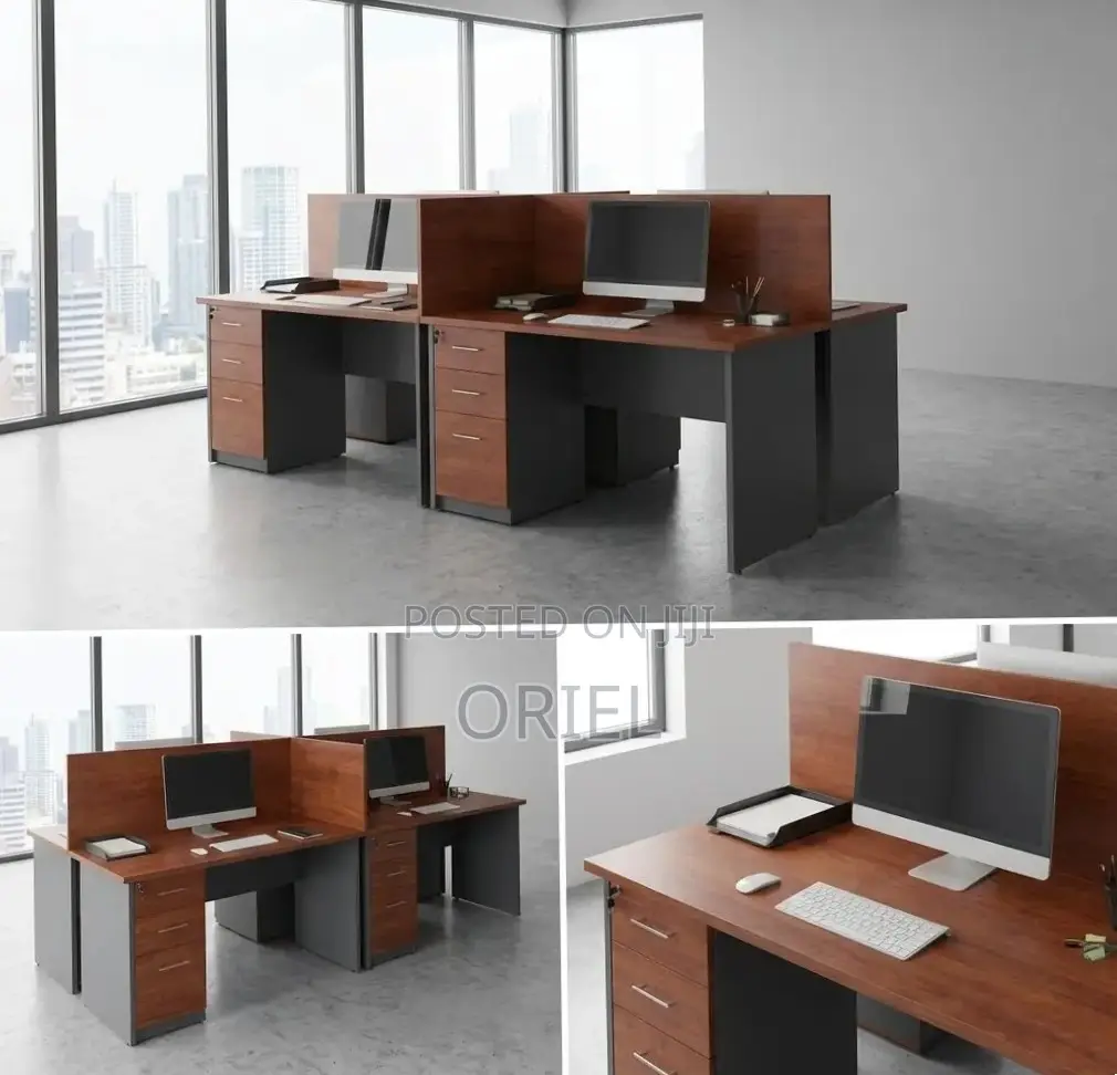 Office Workstation : Corporate 4-Person Desk Local Workstation