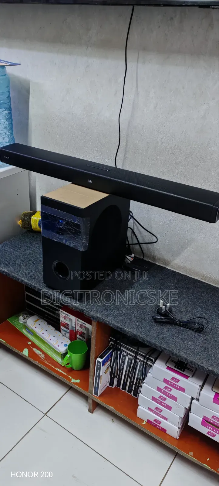 Enkor 2.1 Ch Wireless Soundbar With FM