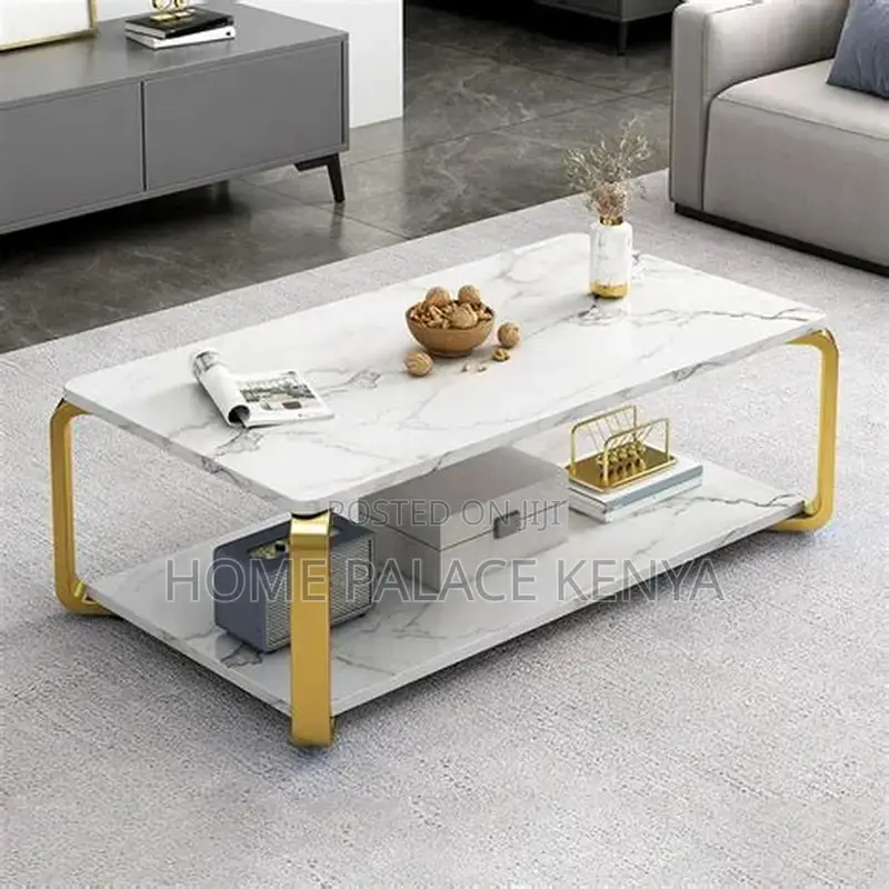 Coffee Table; Modern Designer Coffee Table With MDF Top for Home Decor
