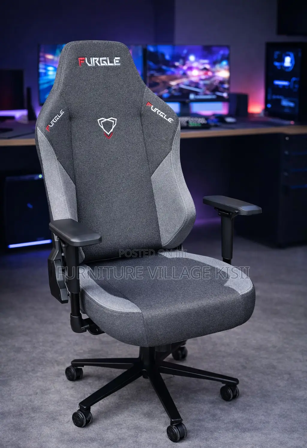 Office Furniture; Farbric Gray Gaming Chair