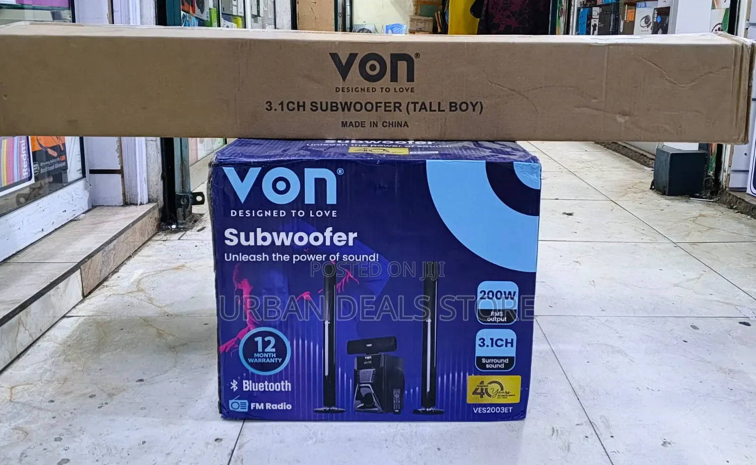 Von Ves2003et 3.1ch Tallboys Home Theatre