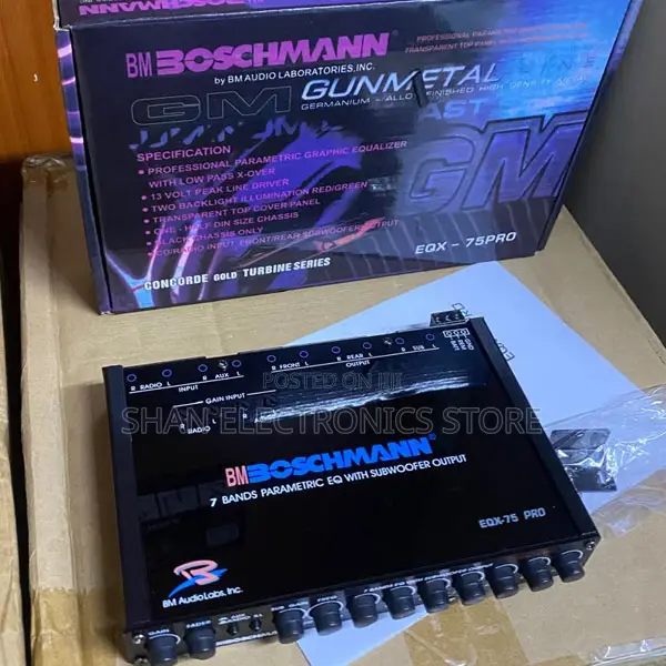 13 Volts Boschmann Equalizer EQX-75PRO 7 Band Parametric Equalizer