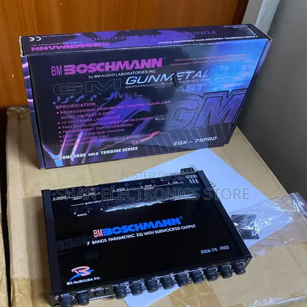 13 Volts Boschmann Equalizer EQX-75PRO 7 Band Parametric Equalizer