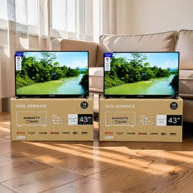 Exclusive Prices Solarmax 43 Inch Smart Android Digital QLED TVs