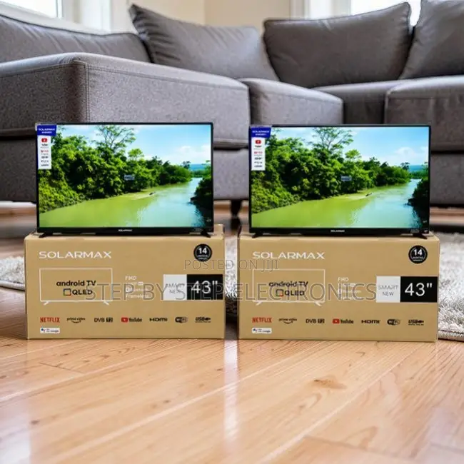 Exclusive Prices Solarmax 43 Inch Smart Android Digital QLED TVs