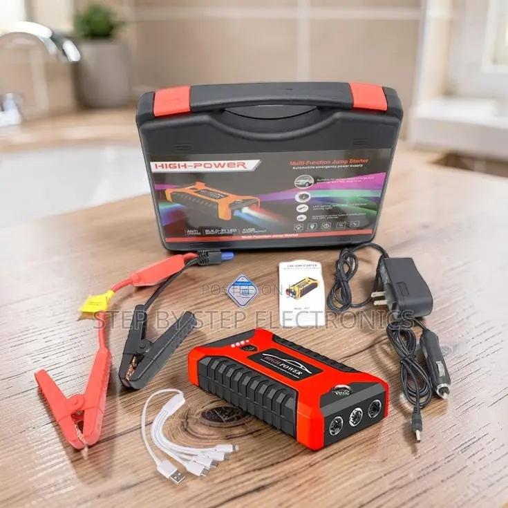 Tire Inflator Power Bank 12V 99800mAh Car Jump Starter Battery Booster