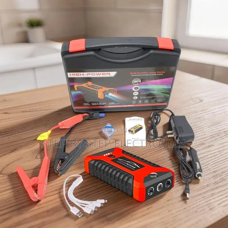 Tire Inflator Power Bank 12V 99800mAh Car Jump Starter Battery Booster