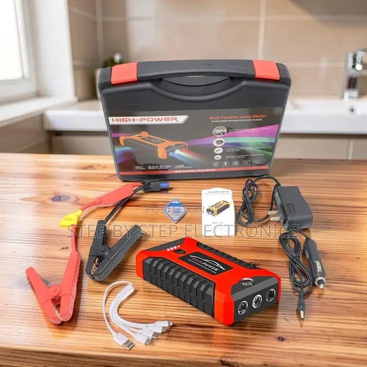 Air Compressor Pump 12V 99800mAh Car Jump Starter Battery Booster