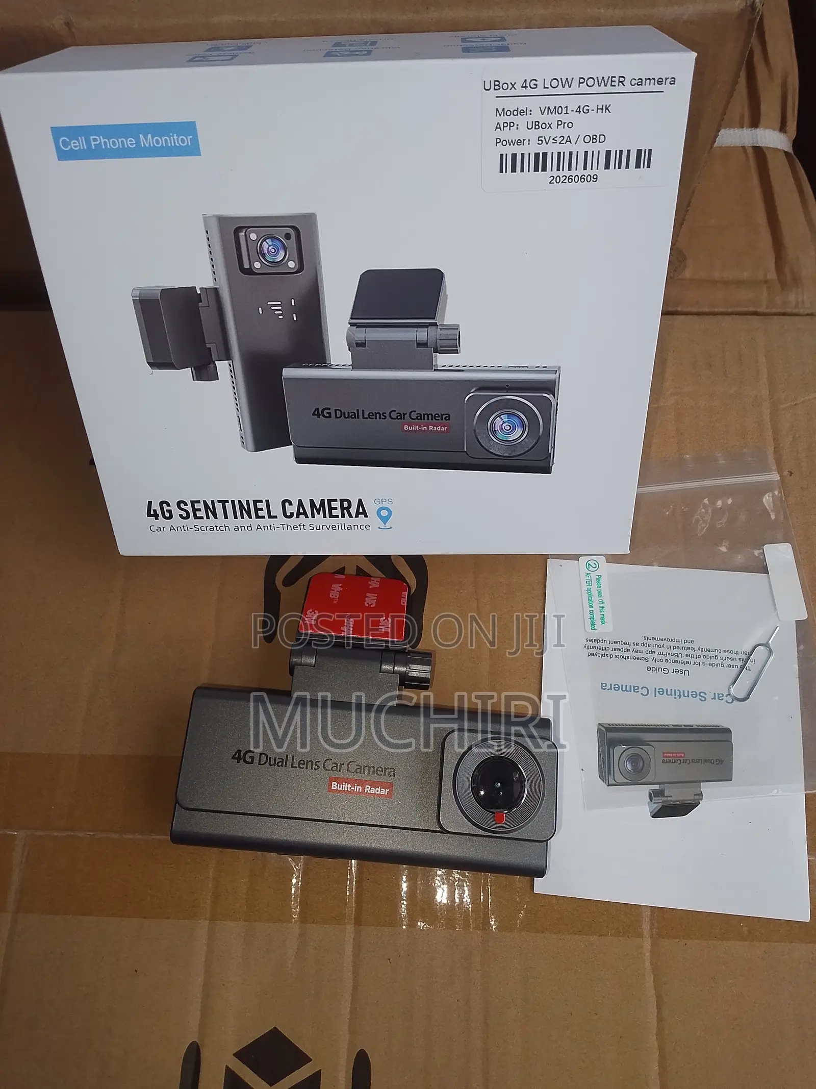 4G Dual Camera Car Dashcam With UBox App Remote Monitoring