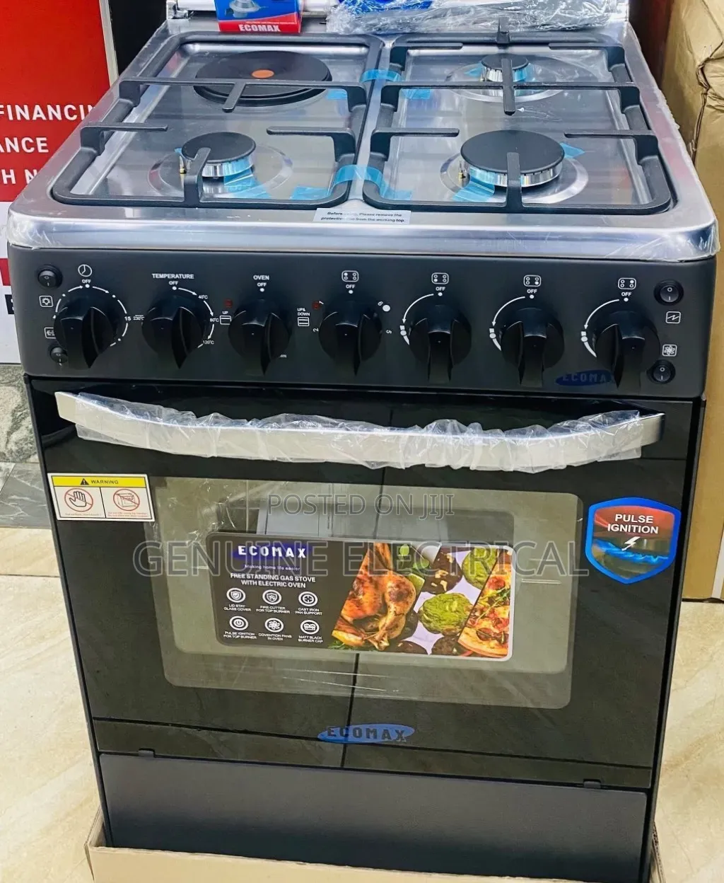 Ecomax 60*60 3+1 Electric Oven With Turbo Fan and Gas Sensor