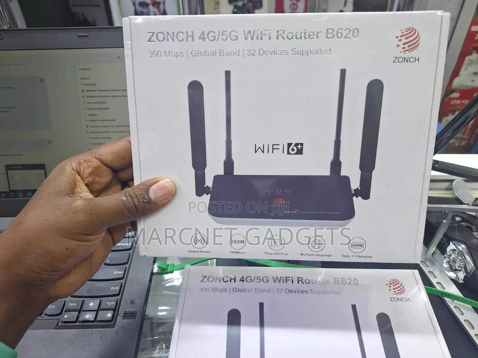 Zonch 4G Wifi Router Glombal Band 32 Users 1 Lan Saf Airtel Telkom