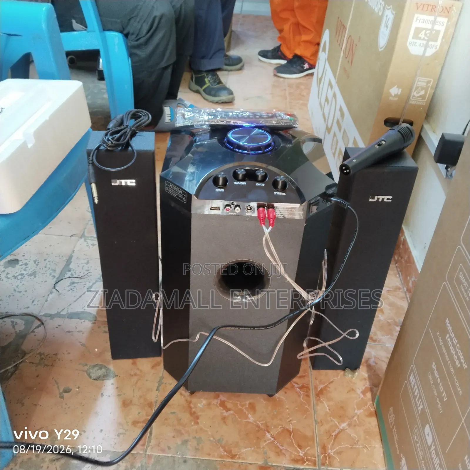 Modern JTC High Bass 2.1ch Tall Boys Woofer.