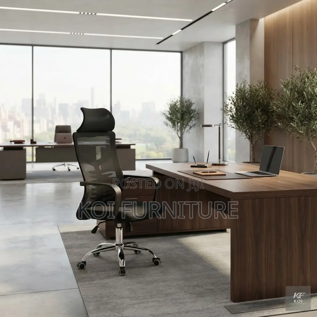Office Chairs; Ergonomic Mesh Office Chair With Headrest