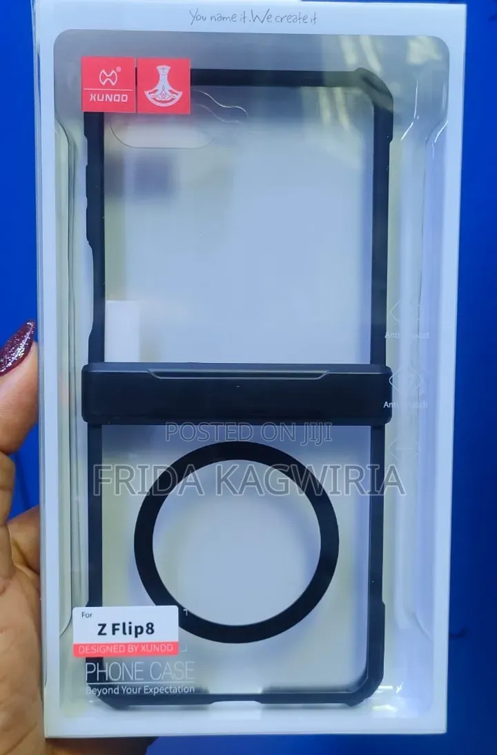 Xundd Shockproof Clear Back Cover for Samsung Flip 8