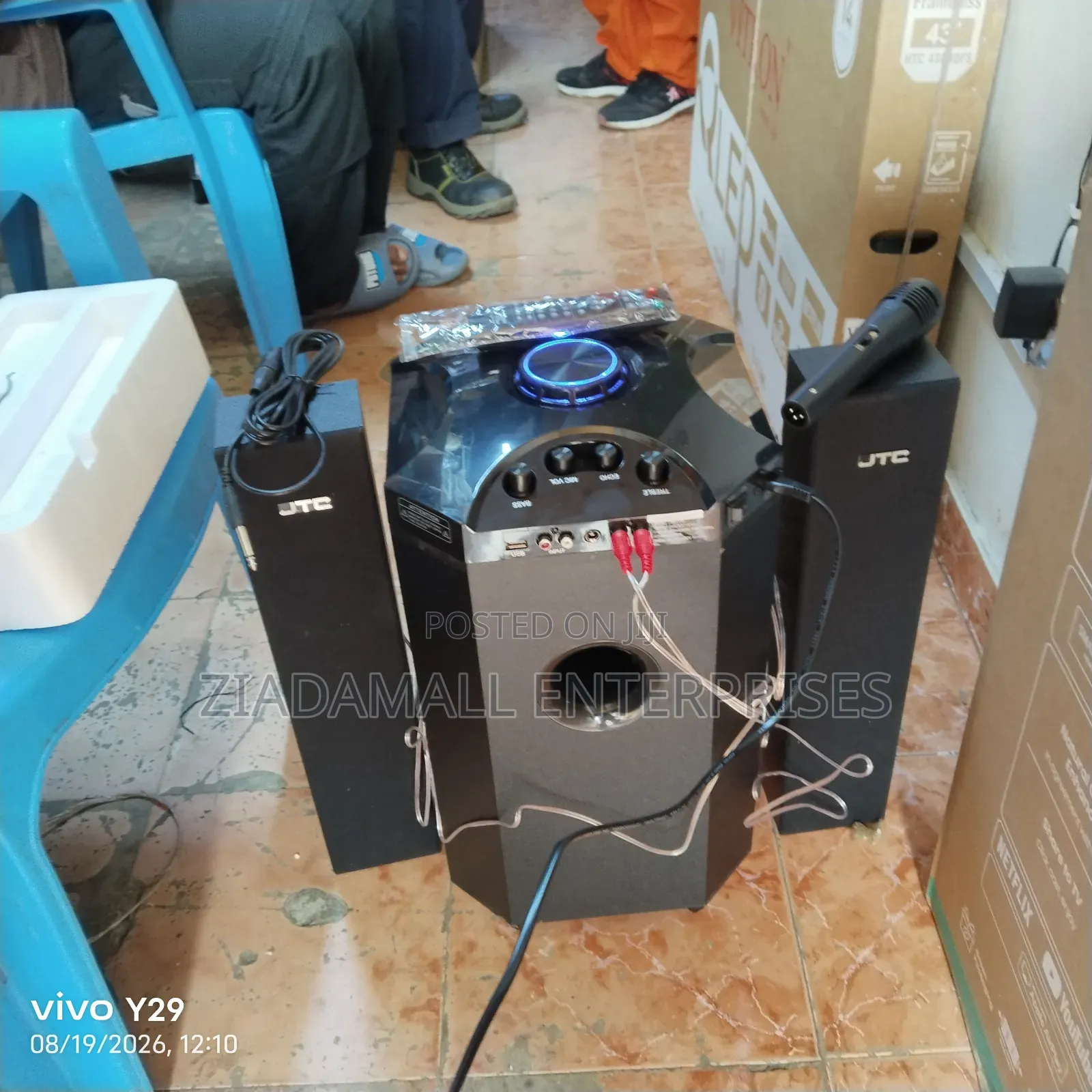 JTC 2.1 Channel Tall Boy Bluetooth Speaker