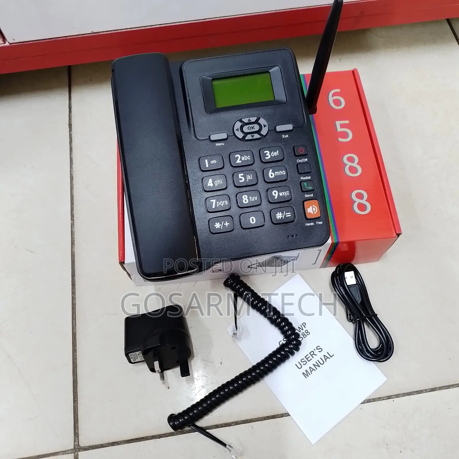 GSM 6588 Home Office Wireless Telephone With Dual Sim Deskphone