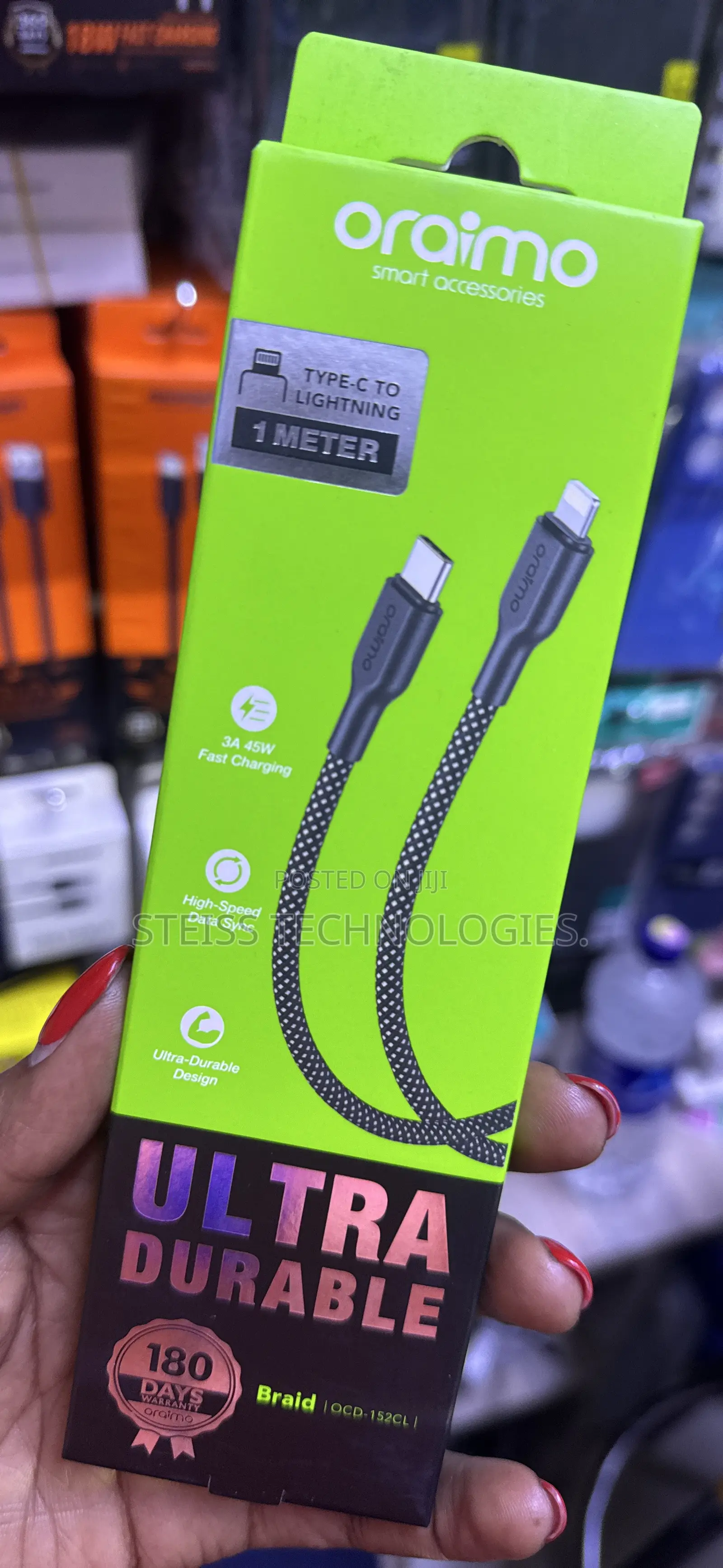 Oraimo Lightning to Type C Cable