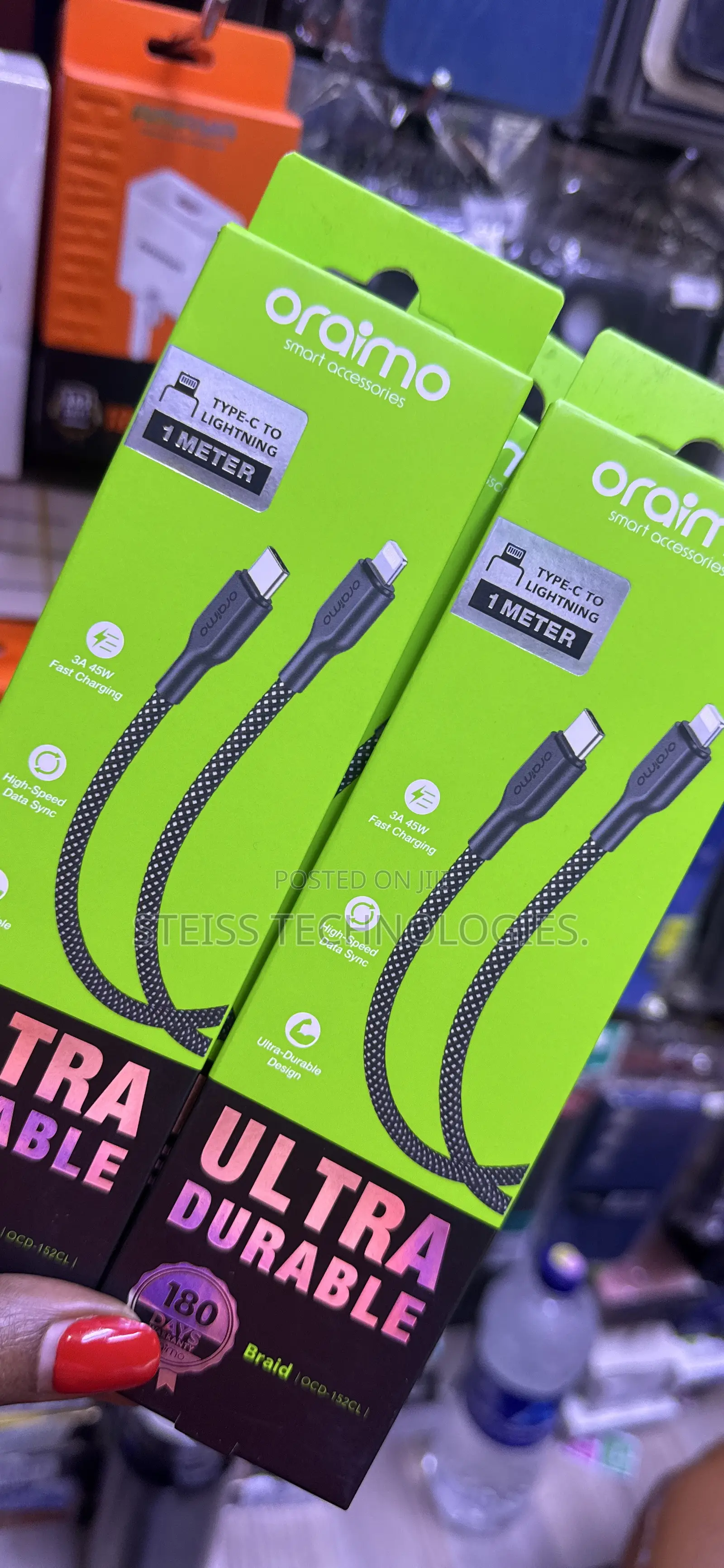 Oraimo Lightning to Type C Cable