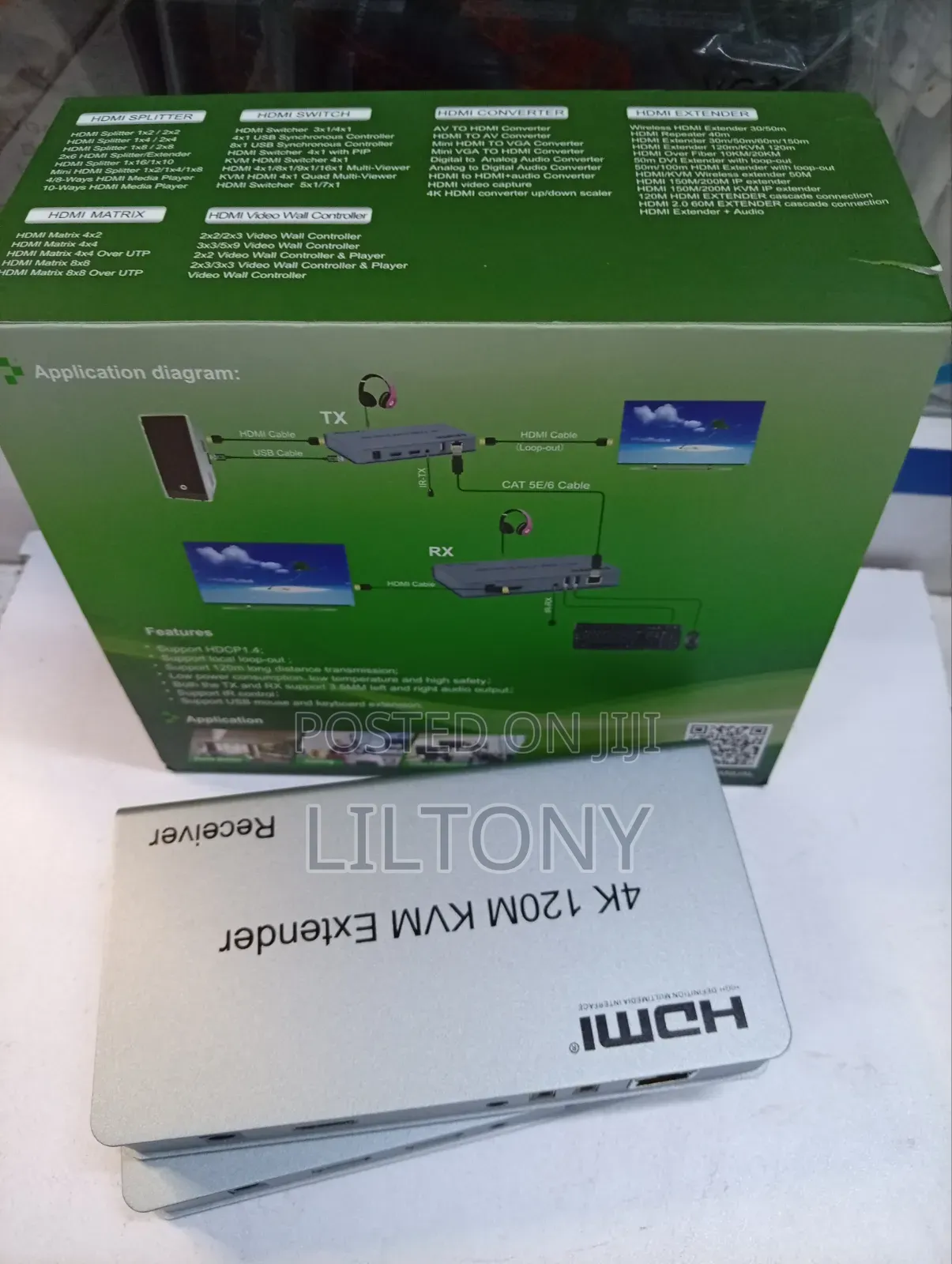 Extender KVM 120m Hdmi