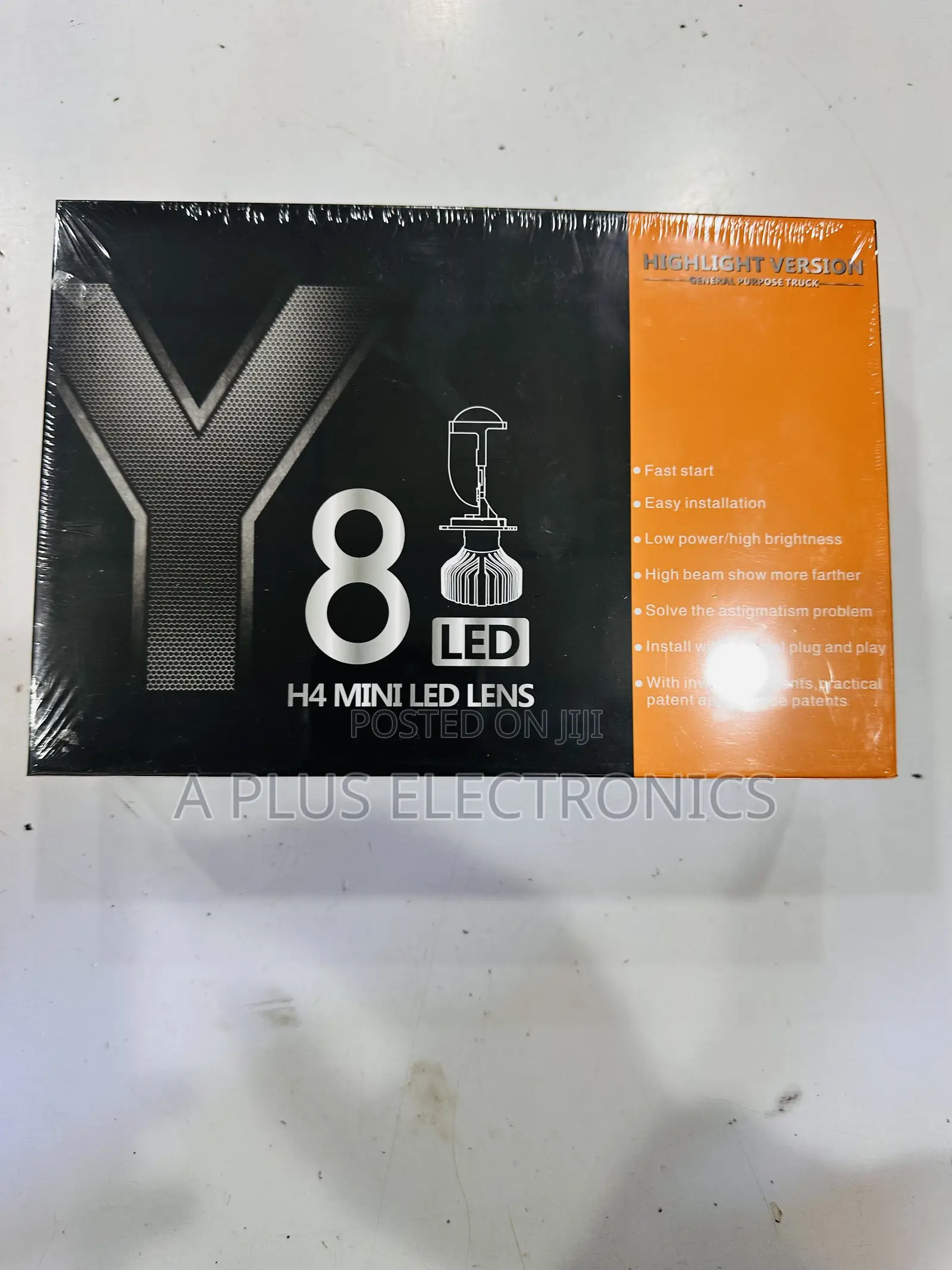 Y8 H4 Mini Projector Headlights - Super White Vision Upgrade