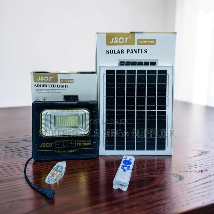 Outdoor Security Solar Powered JSOT 200W Watts LED Solar Flood Light