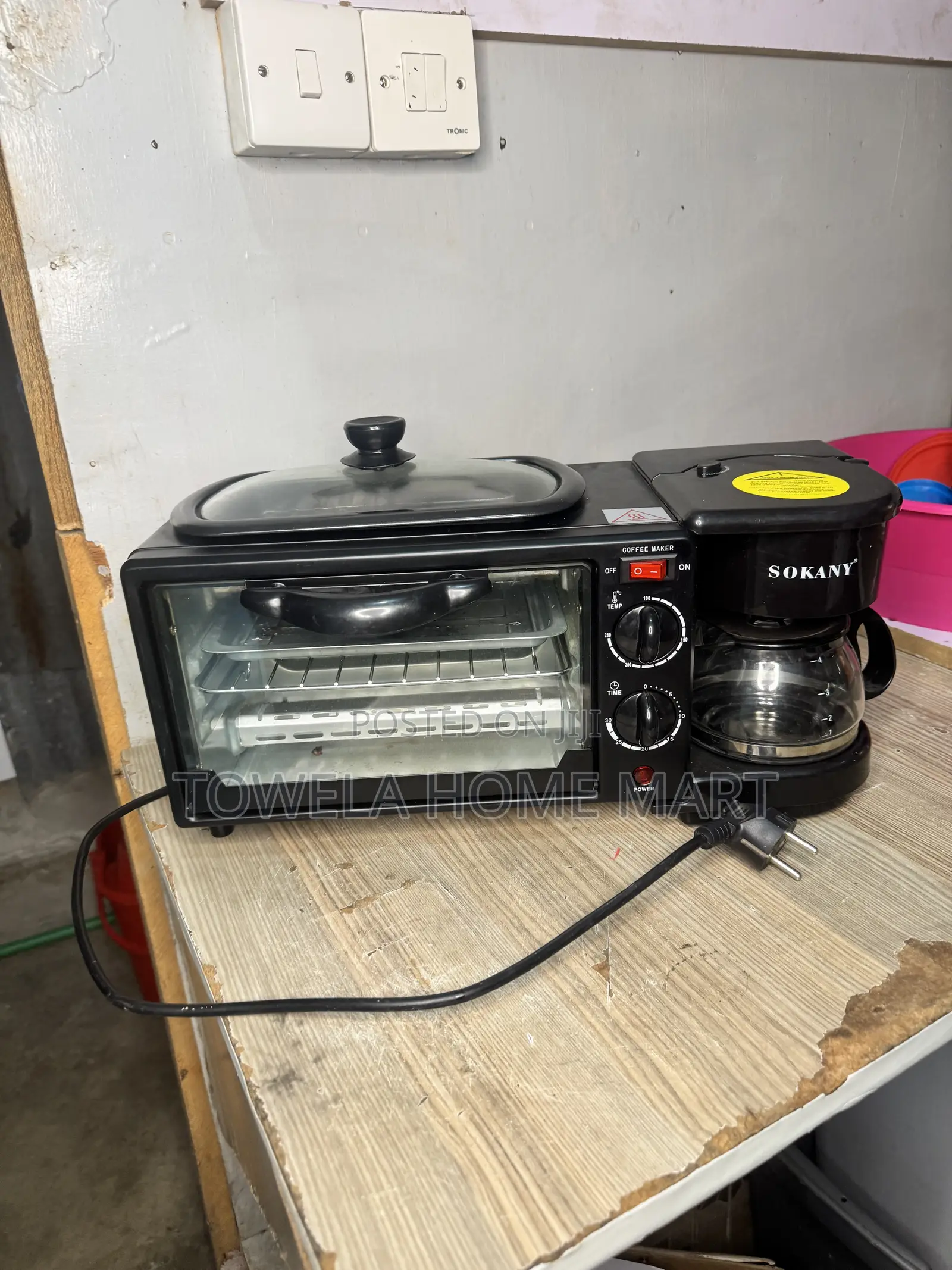 3 in 1 Toaster, Grill, Coffee Maker