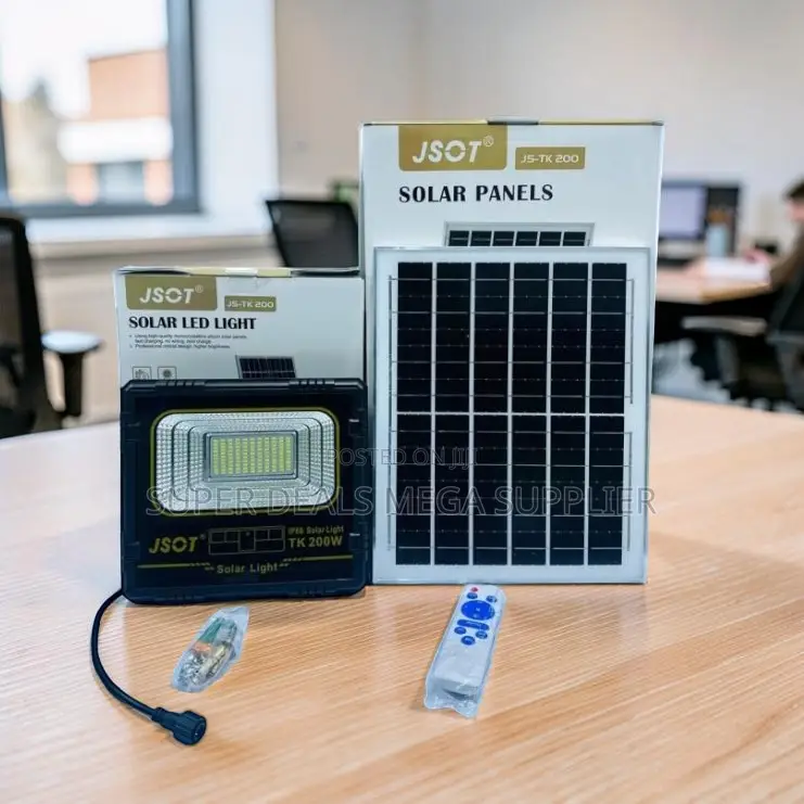 Motion Sensor Solar Powered JSOT 200W Watts LED Solar Flood Light