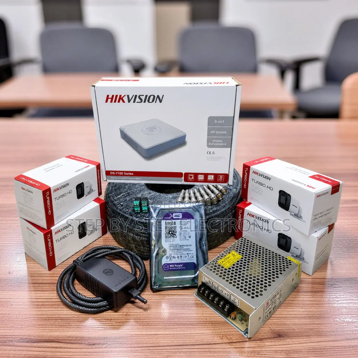 Advanced Security 4 Hikvision 1080P CCTV Cameras Complete System Kit