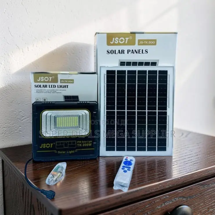 High Brightness Outdoor JSOT 200W Watts LED Solar Flood Light
