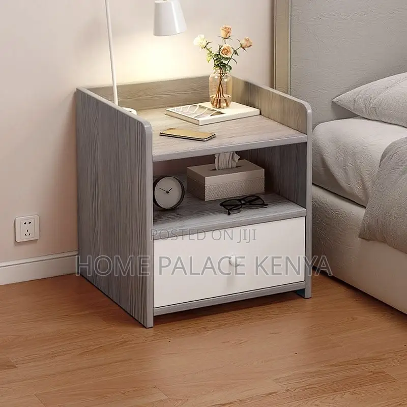 Nightstand; Contemporary Wooden Nightstand With Storage Drawer