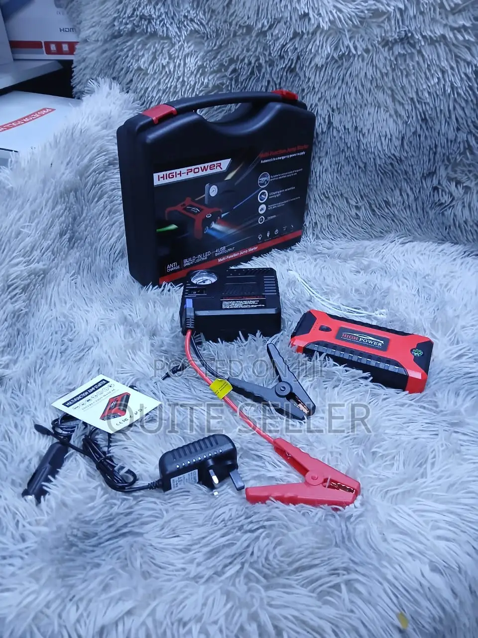 Drive Safe With Emergency Powerbank Air Full Kit Jumpstarter
