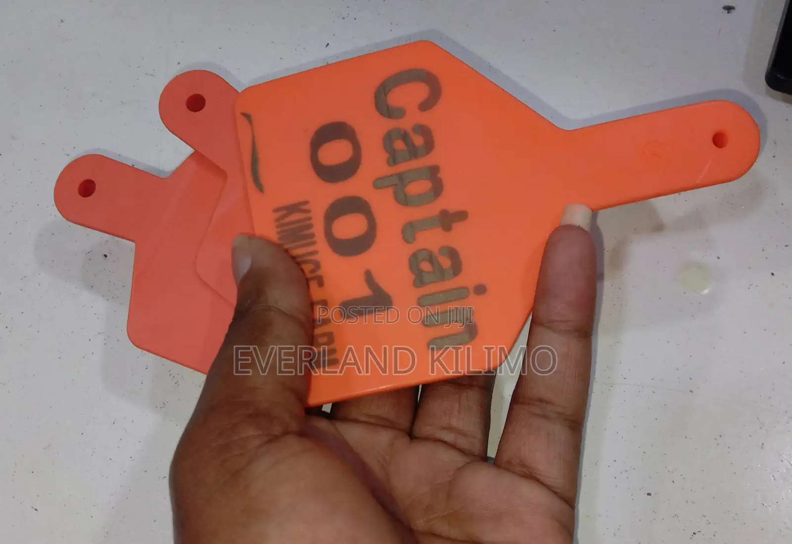 Orange Cattle Ear Z - Tags - Customized