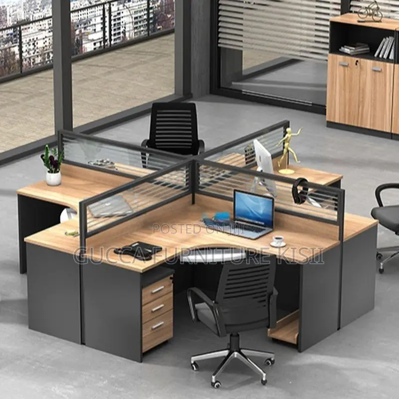 Workstation; 4 Way Workstation Curved