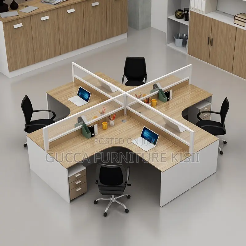 Workstation; 4 Way Workstation Curved