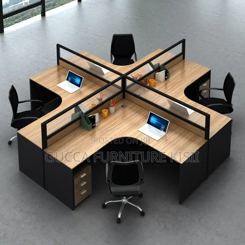 Workstation; 4 Way Workstation Curved