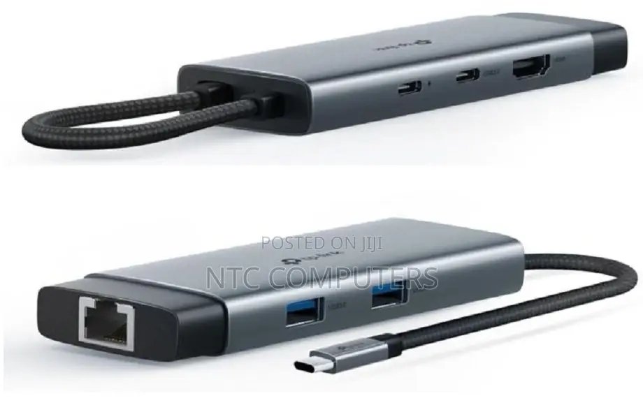 TP-Link 9 Port Hub -USB Type C to RJ 45,with SD microSD -TL-UH6120C