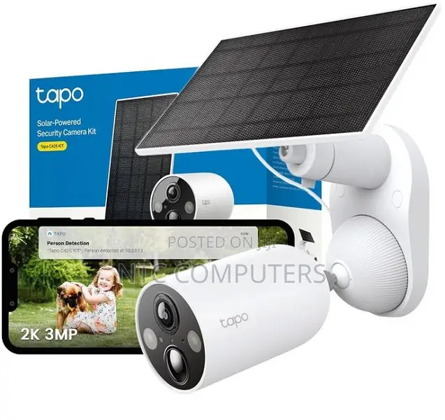 TPLink Tapo Outdoor SolarPowered Security Camera Kit -TL-TAPO C425 KIT