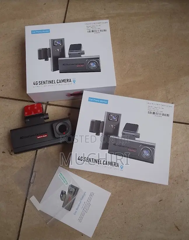 GPS 4G Car Dash Recorder With Live Phone Viewing Dual Lens