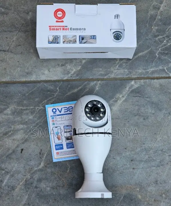 Smart Bulb CCTV Camera With WiFi, Motion Detection Night Vision